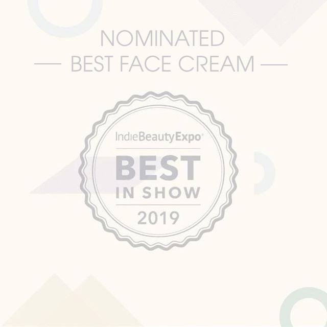 Nominated for Best cream Indie Beauty Expo