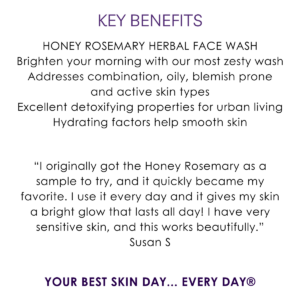 _Key benefits honey rosemary herbal face wash