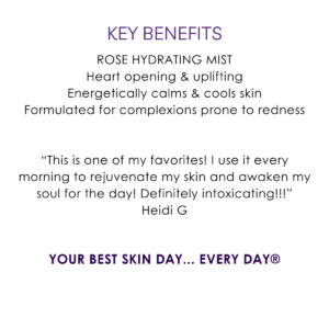 Key benefits rose tangerine hydrating mist