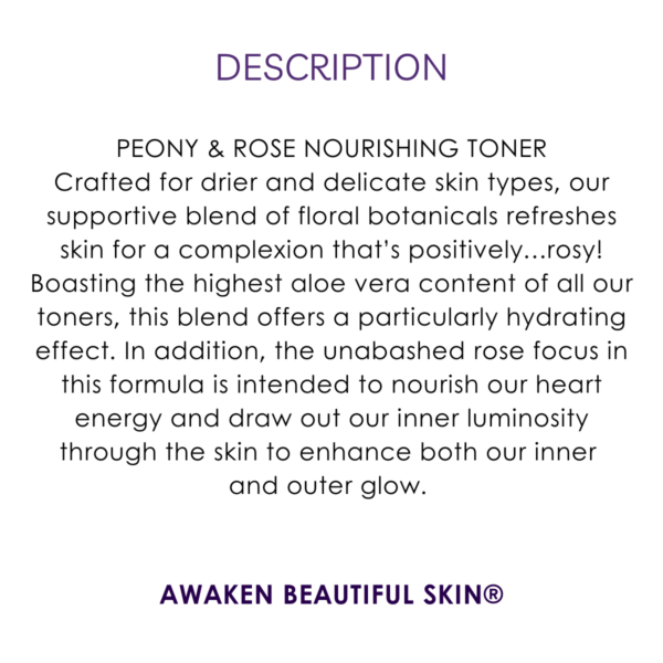 description peony rose nourishing toner