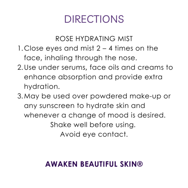 directions rose tangerine hydrating mist