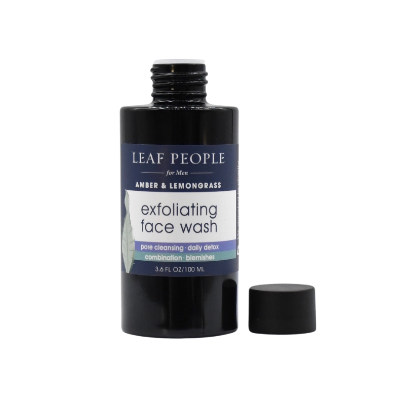 Men’s Lemongrass & Bamboo Exfoliating Face Wash 100 ml bottle
