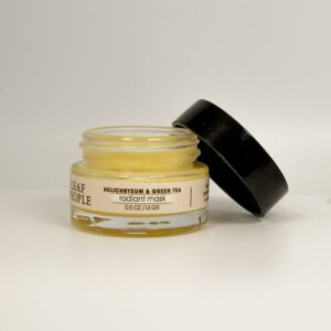 green tea helichrysum radiant mask