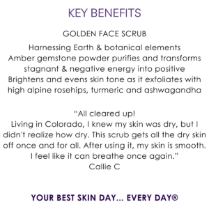 Key benefits golden face scrub