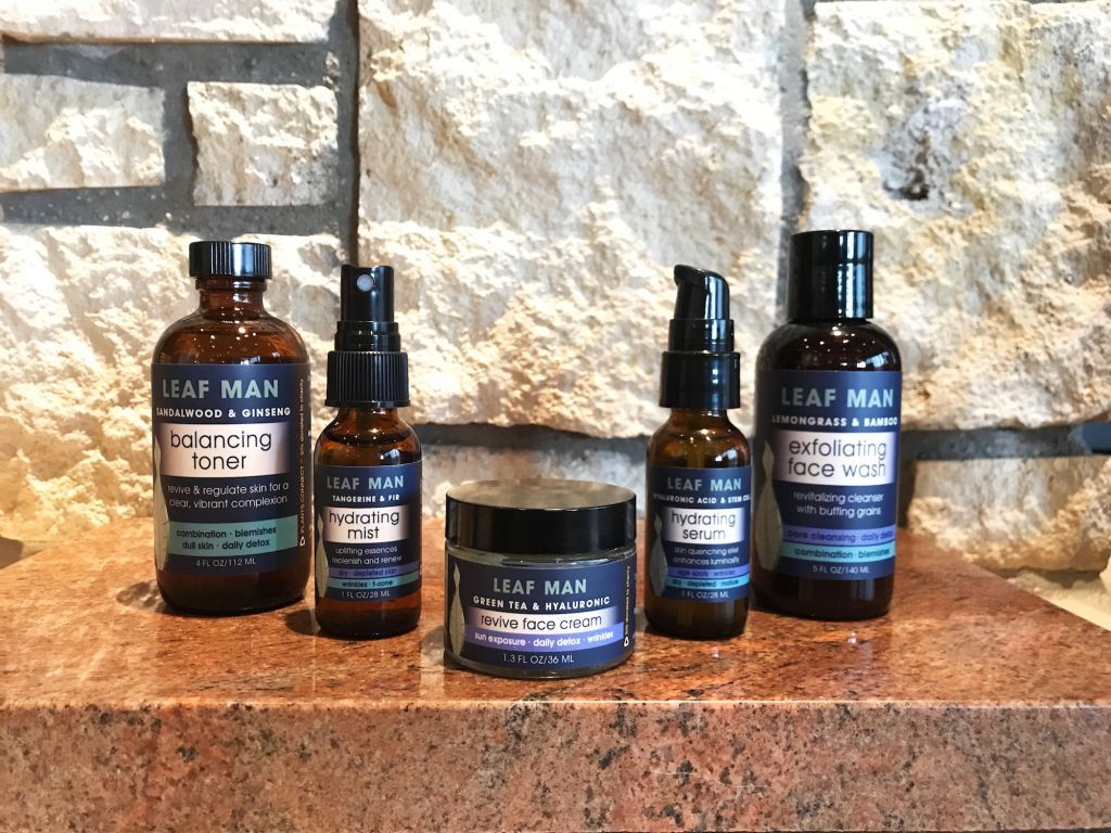 Leaf Man: Skin Care products tailored to guys
