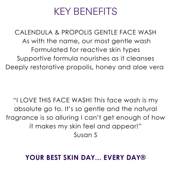 Key benefits calendula & propolis gentle face wash