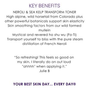 Key benefits neroli sea kelp transform toner