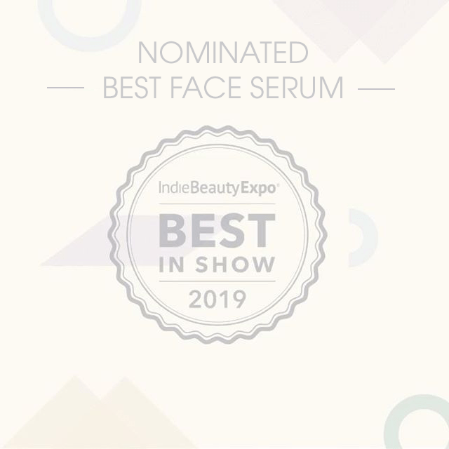 Nominated for Best Face Serum Indie Beauty Expo