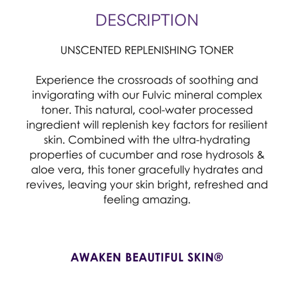 description unscented replenishing toner