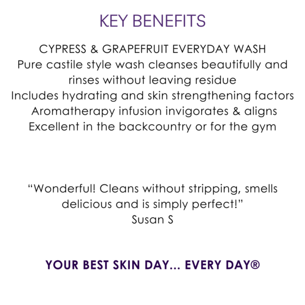 key benefits cypress & grapefruit everyday wash