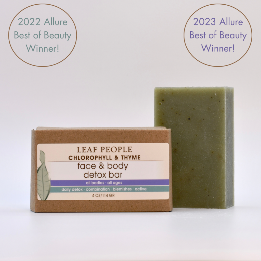 Winner  - 2023 Allure Best of Beauty Award  |  2022 Allure Best of Beauty Award  |  chlorophyll & thyme detox bar
