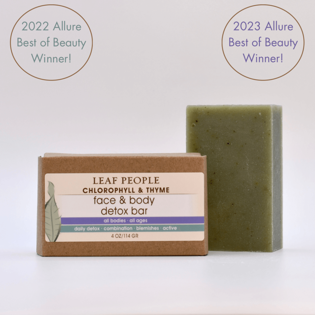 Winner - Allure Best of Beauty Awards chlorophyll & thyme detox bar